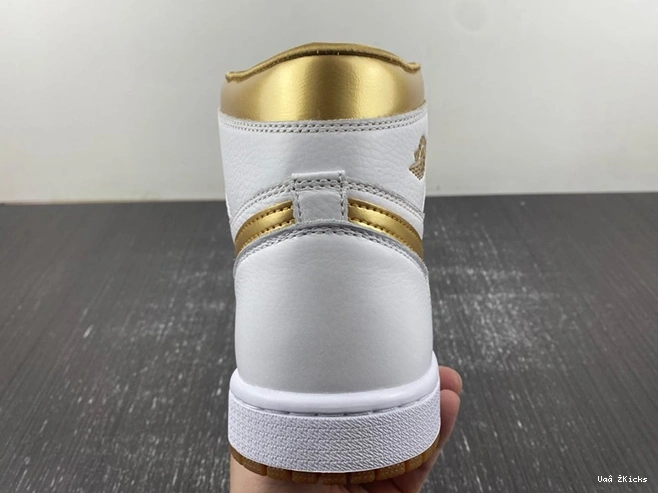 (Women's)  FD2596-107 58 High Retro Cozy Jordan 1 OG Gold Metallic 0621